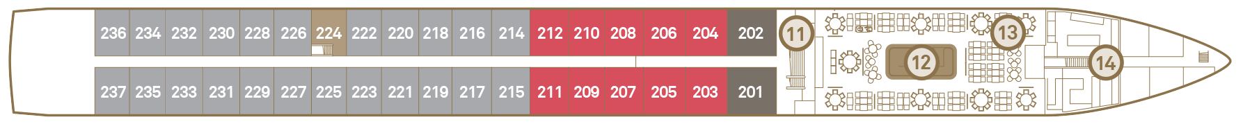 Sapphire Deck plan on Scenic Jewel
