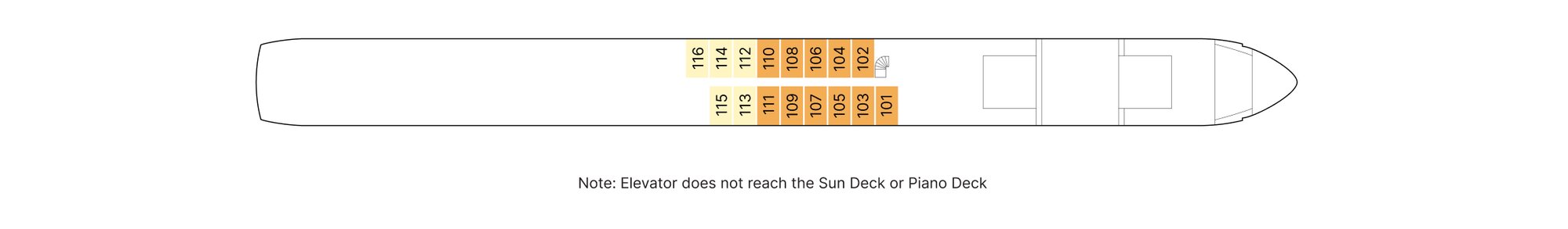 Piano Deck plan on AmaVenita