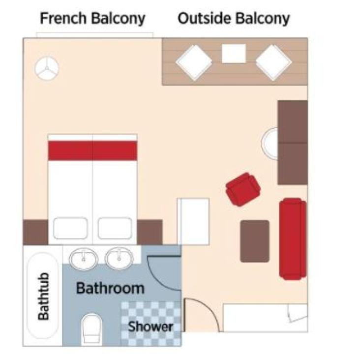 Category SA Staterooms floor Plan