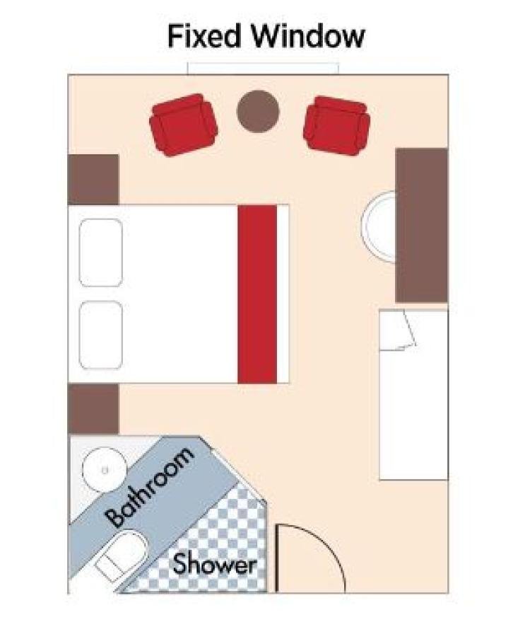 Category E Staterooms floor Plan