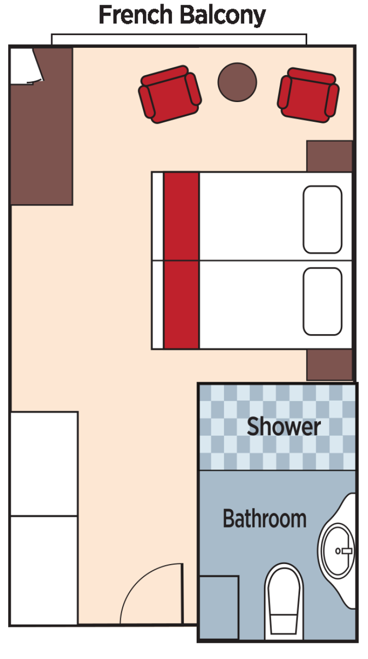 Category CA Staterooms floor Plan