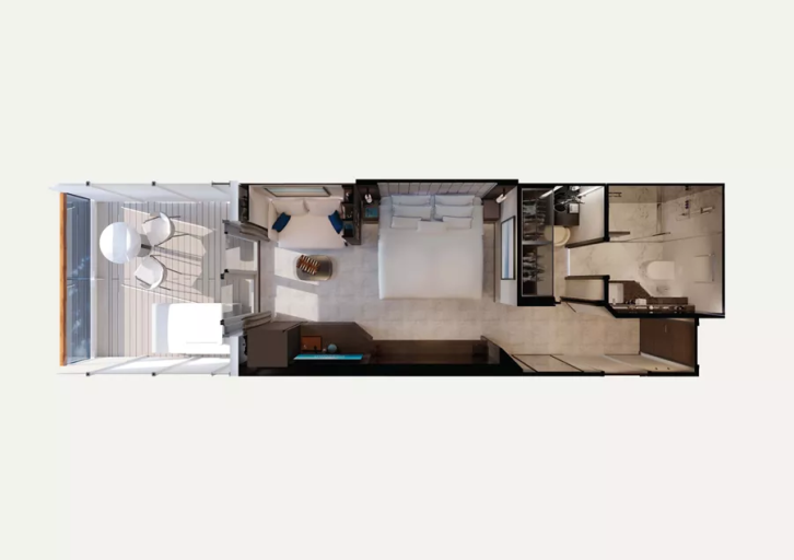Ocean Grand Terrace Suite floor Plan