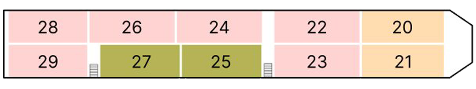 Main Deck plan on Zambezi Queen