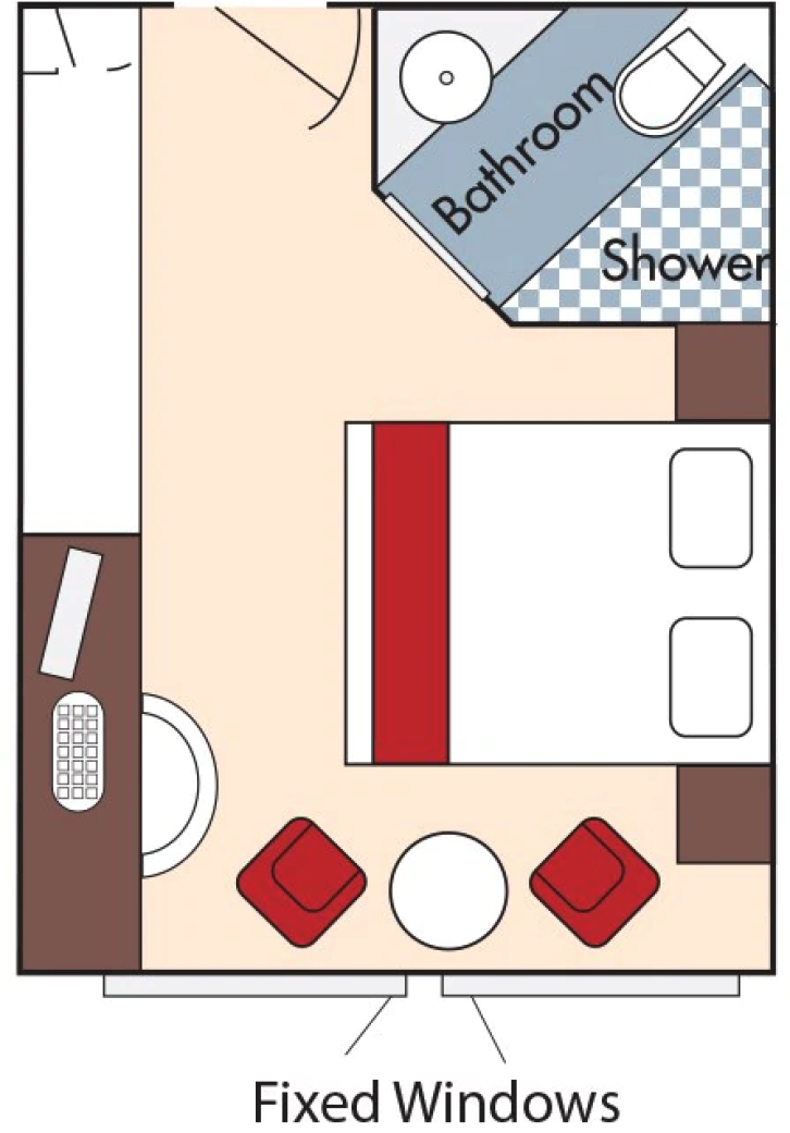 Category D  floor plan on AmaCerto