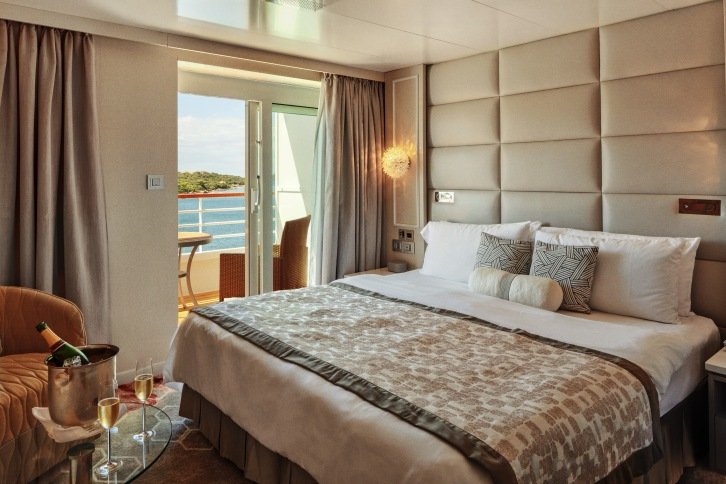Aquamarine Veranda Suite on Crystal Symphony