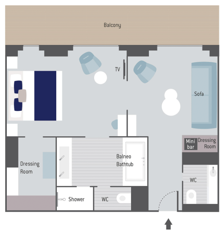 Privilege Suite floor plan on Le Commandant Charcot
