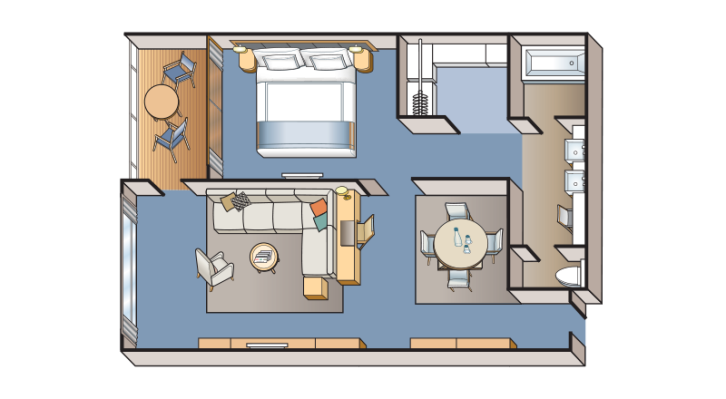 Explorer Suite floor plan on Viking Octantis