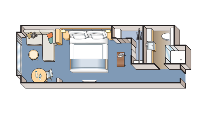 Deluxe Nordic Balcony floor plan on Viking Octantis