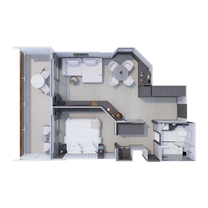 Grand Penthouse floor plan on Explora I