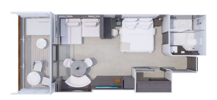 Penthouse floor plan on Explora I