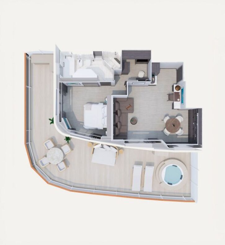 Serenity Residence floor plan on Explora II