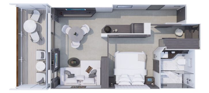 Premier Penthouse floor plan on Explora II