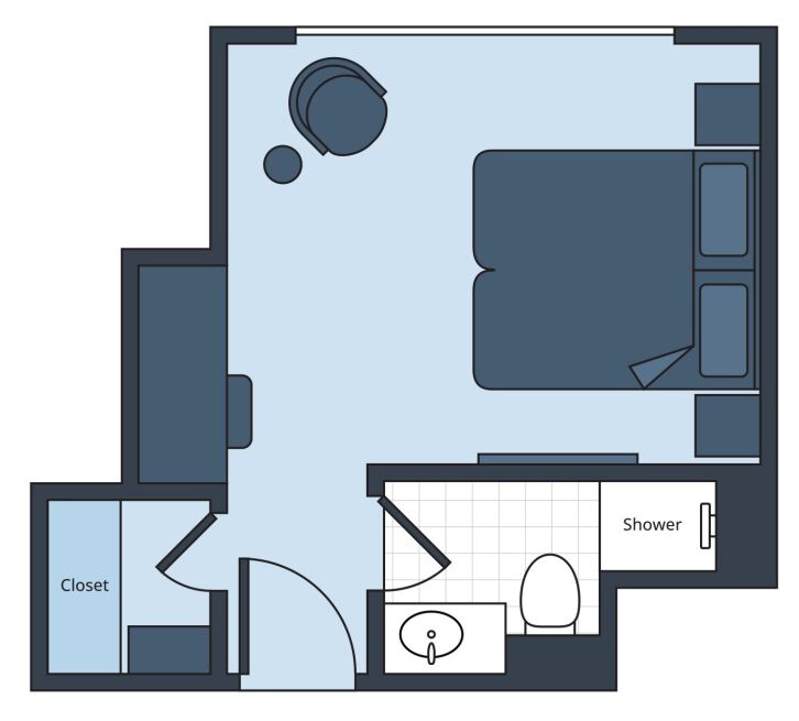 Signature French Balcony (202) floor plan on S.S. Elisabeth