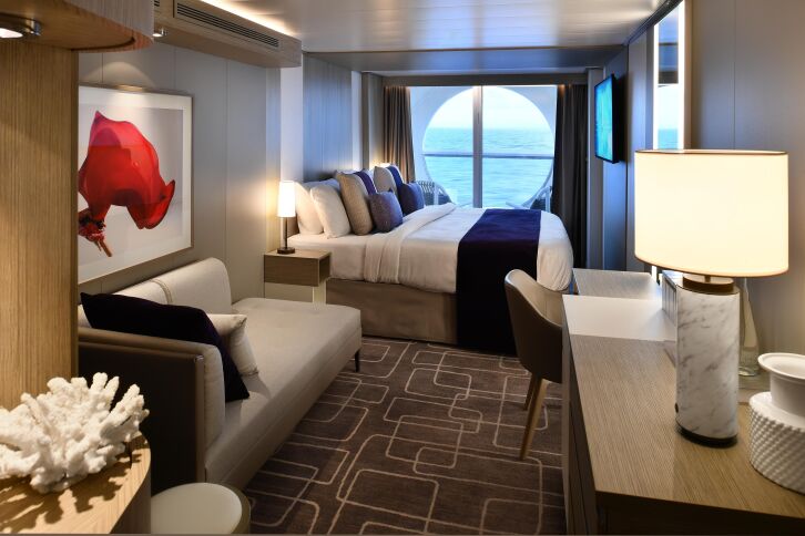 Deluxe Porthole View with Veranda cabin on Celebrity Xcel