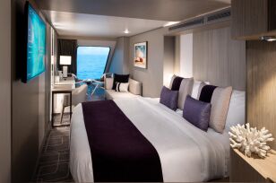 Deluxe Ocean View cabin on Celebrity Xcel