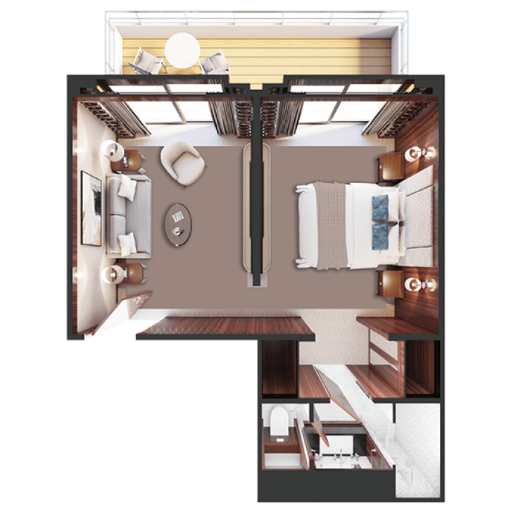 Discovery Suite floor plan on World Voyager