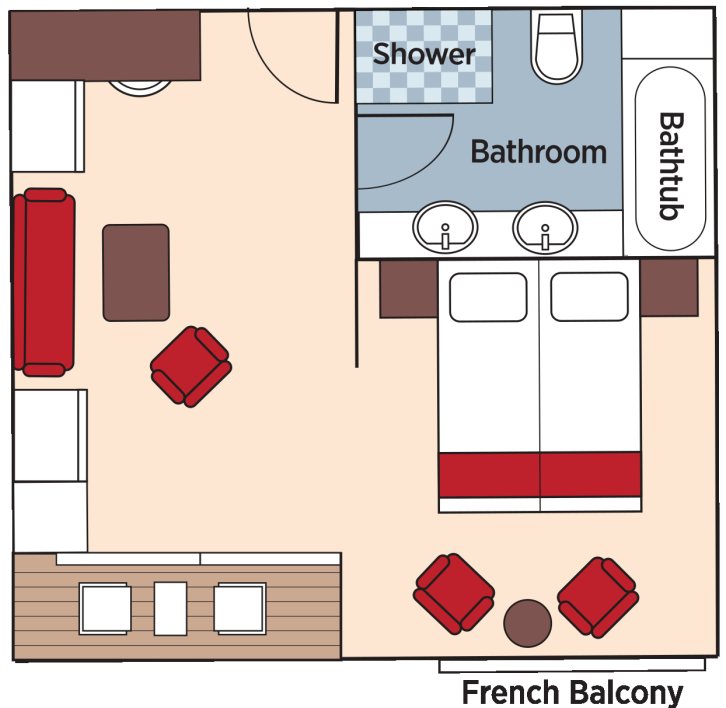 Grand Suite floor plan on AmaCleo
